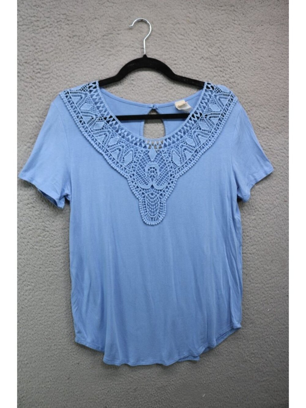 7th Ray Short Sleeve Tunic-Size Medium-Crochet-Soft-Minimalist-Cottagecore